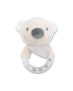 LORELLI PLISANA IGRACKA ZVECKA RING - BEAR BEIGE