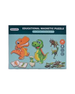 IGRACKA PUZZLE  MAGNETNA KNJIGA, DINOSAURUS, 3G+