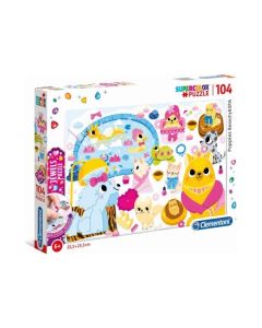 PUZZLE 104kom LJUBIMCI U SPA CENTRU, 6+