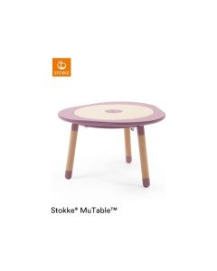 STOKKE® MUTABLE™  MAUVE (UKLJUCUJE 4 DVOSTRANE TABLE ZA 7 AKTIVNOSTI & PRIRODNI DRVENI POKLOPAC)